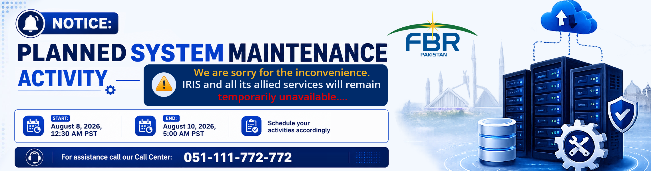 Maintenance Banner